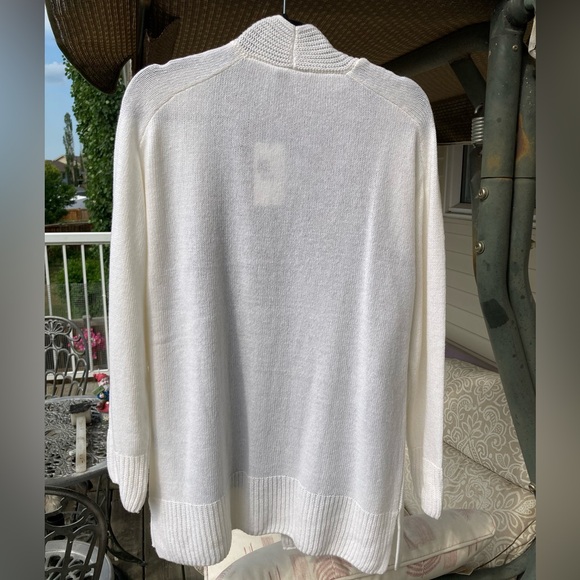 Olsen Open Front Wool Cashmere Blend Sweater NWT Size 12 Euro 42 - Picture 2 of 16